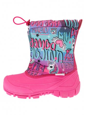 Розовые сапоги (сноубутсы) для девочки PlayToday 32122082, вид 4