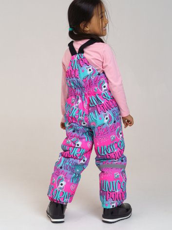 Разноцветный комплект: куртка, полукомбинезон для девочки PlayToday 32122603, вид 3