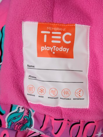 Разноцветный комплект: куртка, полукомбинезон для девочки PlayToday 32122603, вид 9