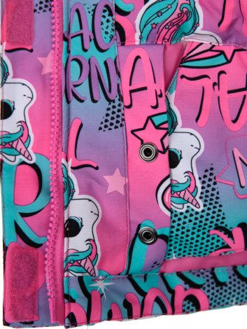 Разноцветный комплект: куртка, полукомбинезон для девочки PlayToday 32122603, вид 10