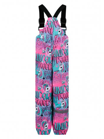 Разноцветный комплект: куртка, полукомбинезон для девочки PlayToday 32122603, вид 11