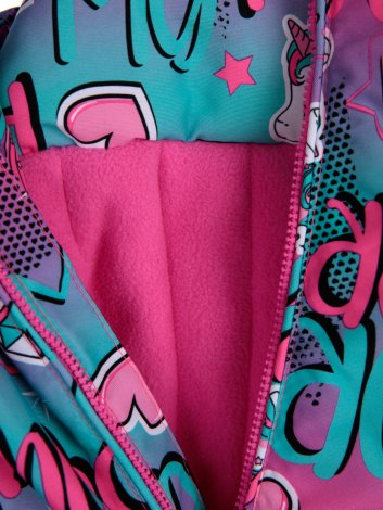 Разноцветный комплект: куртка, полукомбинезон для девочки PlayToday 32122603, вид 12