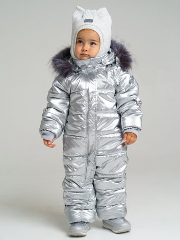 Серебристый комбинезон для девочки PlayToday Baby 32123039, вид 4