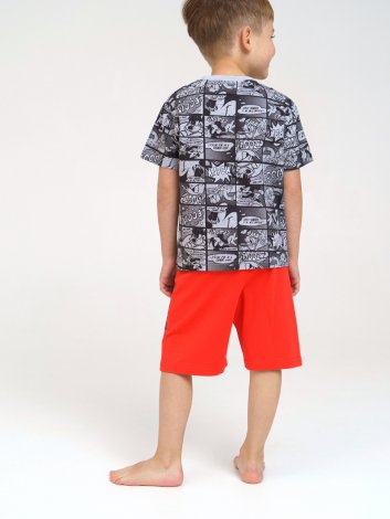 Красный комплект: футболка, шорты для мальчика PlayToday 32132434, вид 5