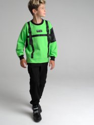 Черная толстовка для мальчика PlayToday Tween 32211307