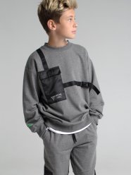 Серая толстовка для мальчика PlayToday Tween 32211308