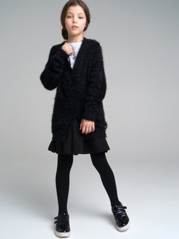 Черный кардиган для девочки PlayToday Tween 32221387, вид 1