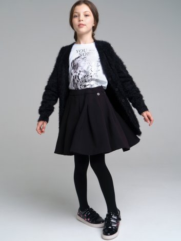 Черный кардиган для девочки PlayToday Tween 32221387, вид 4