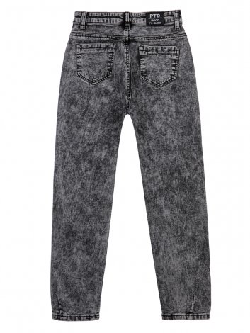 Темно-серые брюки джинсовые утепленные с начесом для девочки PlayToday Tween 32221417, вид 7