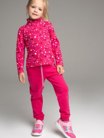 Розовая водолазка для девочки PlayToday 32222024, вид 3