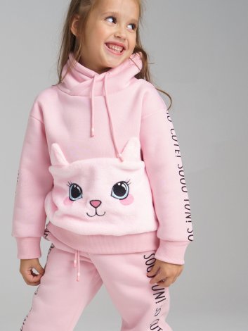 Светло-розовая толстовка для девочки PlayToday 32222953, вид 1