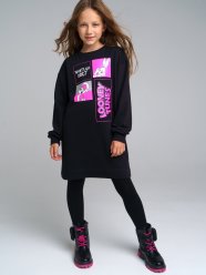 Черное платье для девочки PlayToday Tween 32241619