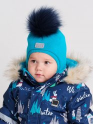 Голубая шапка для мальчика PlayToday Baby 32319035