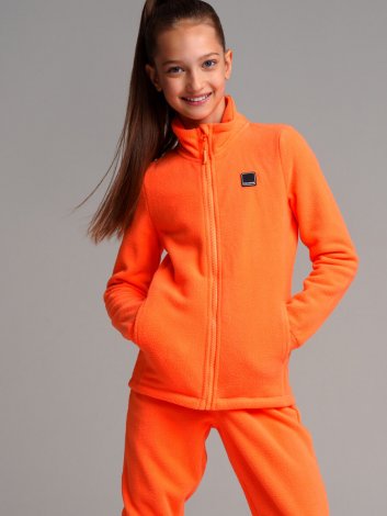 Оранжевый комплект: толстовка, брюки для девочки PlayToday Tween 32321134, вид 2