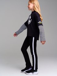 Черные брюки для девочки PlayToday Tween 32321176