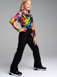 Черные брюки softshell для девочки PlayToday Tween 32321259