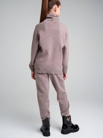 Серый меланж комплект: джемпер, брюки для девочки PlayToday Tween 32321293, вид 5