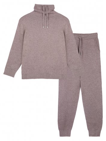 Серый меланж комплект: джемпер, брюки для девочки PlayToday Tween 32321293, вид 7
