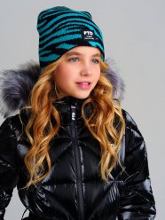 Черная шапка для девочки PlayToday Tween 32321340