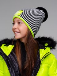 Черная шапка для девочки PlayToday Tween 32321381