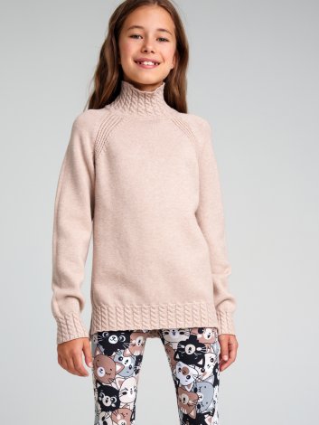 Светло-серый свитер для девочки PlayToday Tween 32321490, вид 1