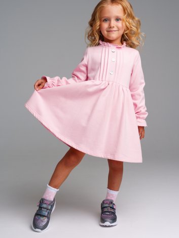 Светло-розовое платье для девочки PlayToday 32322157, вид 2