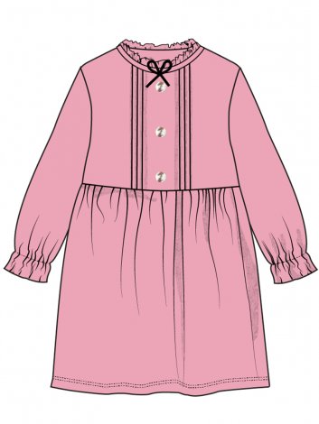 Светло-розовое платье для девочки PlayToday 32322157, вид 7