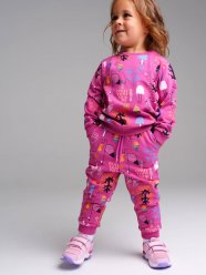 Комплект: толстовка, брюки для девочки PlayToday Baby 32329027