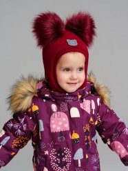Бордовая шапка для девочки PlayToday Baby 32329040