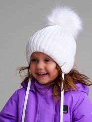 Белая шапка для девочки PlayToday Baby 32329051
