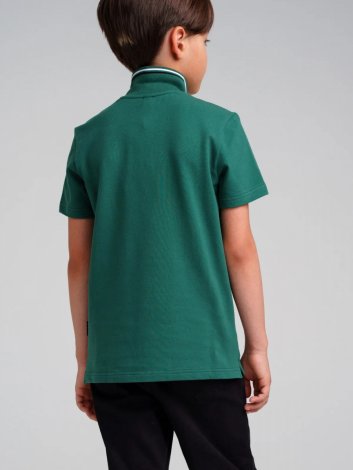Зеленая сорочка с воротником поло для мальчика PlayToday Tween 32331005, вид 15