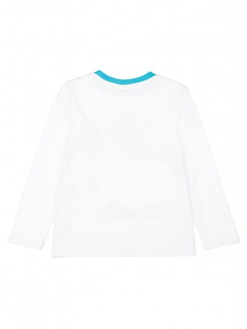 Белая футболка с длинными рукавами для мальчика PlayToday 32332022, вид 8