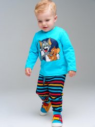 Комплект: футболка с длинными рукавами, брюки для мальчика PlayToday Baby 32339010