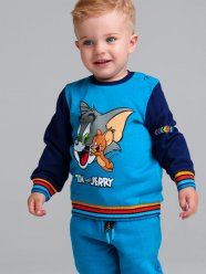 Темно-синяя толстовка для мальчика PlayToday Baby 32339012
