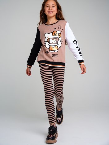 Черная толстовка для девочки PlayToday Tween 32341027, вид 1