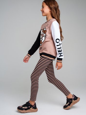 Черная толстовка для девочки PlayToday Tween 32341027, вид 4