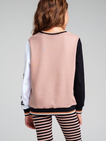 Черная толстовка для девочки PlayToday Tween 32341027, вид 5