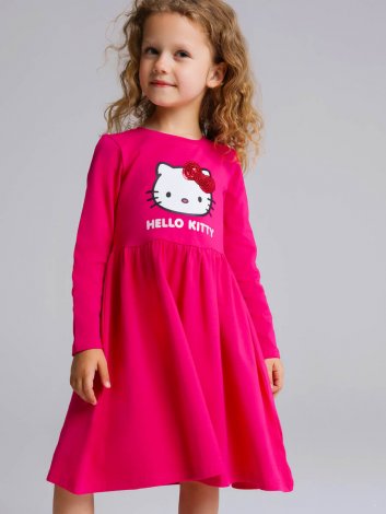 Розовое платье для девочки PlayToday 32342104, вид 1