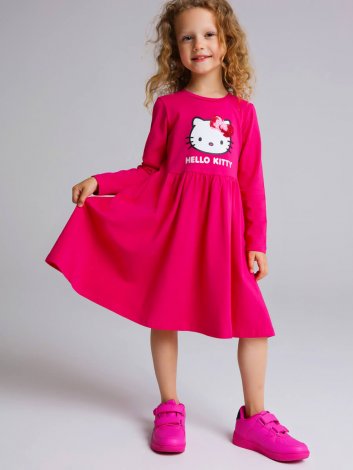 Розовое платье для девочки PlayToday 32342104, вид 2