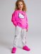 Розовый комплект: толстовка, брюки для девочки PlayToday 32342108, вид 3 превью