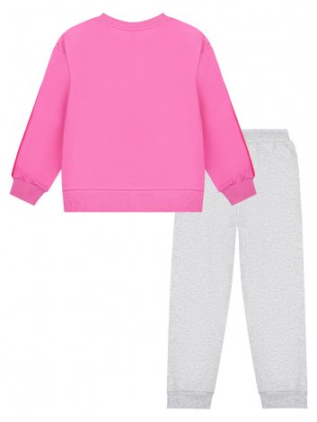 Розовый комплект: толстовка, брюки для девочки PlayToday 32342108, вид 7