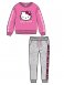 Розовый комплект: толстовка, брюки для девочки PlayToday 32342108, вид 8 превью