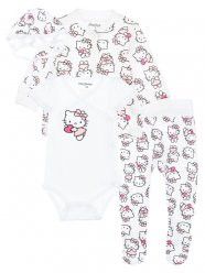 Белый комплект: боди, кофточка, ползунки, чепчик для девочки PlayToday Baby 32349028