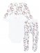 Белый комплект: боди, кофточка, ползунки, чепчик для девочки PlayToday Baby 32349028, вид 2 превью