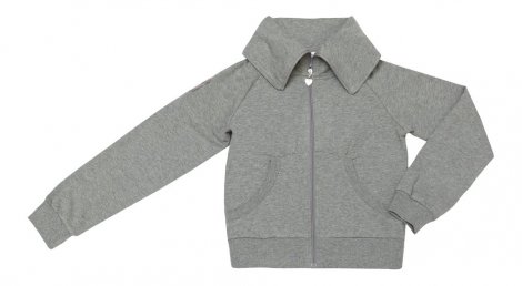 Серый меланж комплект: брюки, толстовка для девочки S'COOL 324068, вид 1