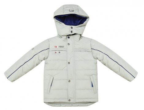 Светло-серая куртка для мальчика PlayToday 331038, вид 1