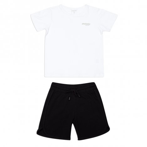 Белый комплект : футболка, шорты для мальчика PlayToday 340004, вид 1