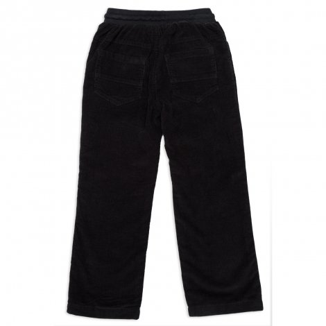 Черные брюки из микровельвета на подкладке для мальчика PlayToday 341028, вид 2