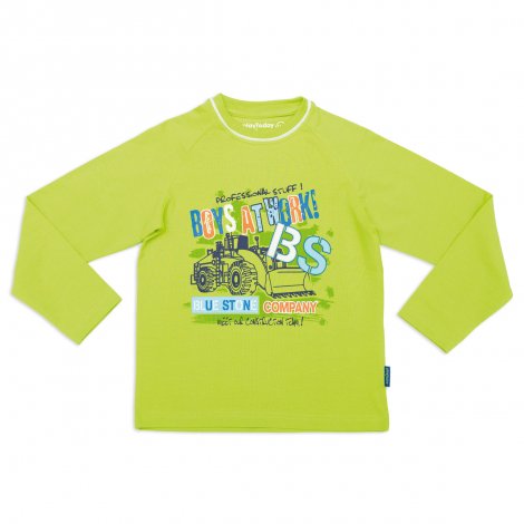 Салатовая футболка с длинным рукавом для мальчика PlayToday 341054, вид 1