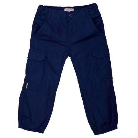 Темно-синие брюки на флисе для мальчика PlayToday 341061, вид 1